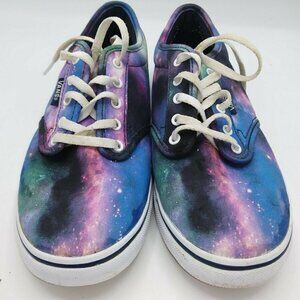 Vans Off The Wall Sneakers Women 6.5 Cosmic Galaxy Space Athletic Casual Walking